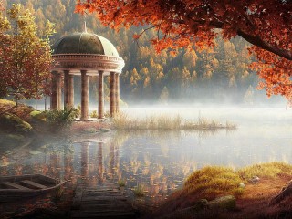 Пазл «Autumn mist»