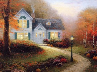 Jigsaw Puzzle «House with lantern»