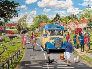Jigsaw Puzzle «Bus stop»