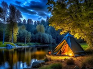 Rompecabezas «Camping»