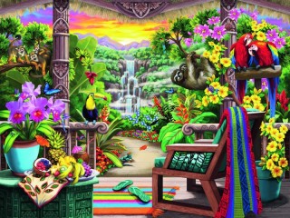Jigsaw Puzzle «Holidays in the tropics»