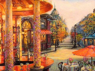 Jigsaw Puzzle «Otkritoe kafe»