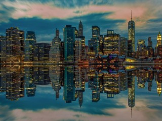 Jigsaw Puzzle «The Reflection Of New York City»