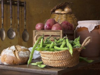 Пазл «Vegetables and bread»