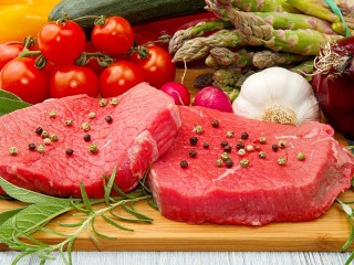 Jigsaw Puzzle «Vegetables and meat»