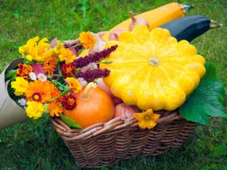 Jigsaw Puzzle «Vegetables in the basket»