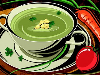 Слагалица «Vegetable soup»