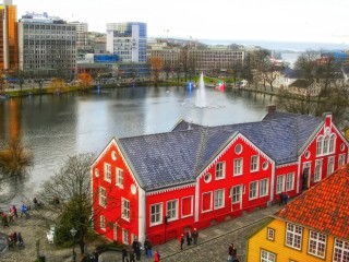 Quebra-cabeça «Lake in Stavanger»