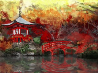 パズル «Pagoda and bridge»