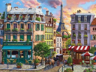 Jigsaw Puzzle «Parisian street»