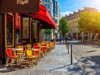 Quebra-cabeça «Parisian cafe»