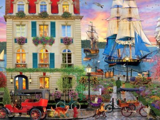 Jigsaw Puzzle «Sails over the bay»