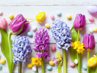 Jigsaw Puzzle «Easter flowers»