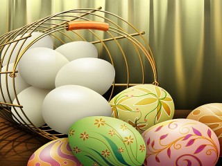 Пазл «Пасхальные яйца»