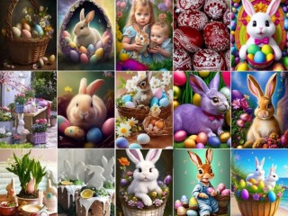Slagalica «Easter collage»