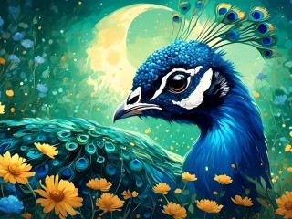 Jigsaw Puzzle «Peacock»