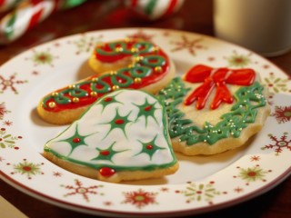 Слагалица «Santa's cookies and milk»