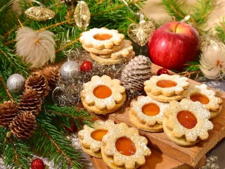 Jigsaw Puzzle «Cookies with jam»