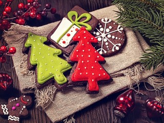 Jigsaw Puzzle «Cookies Christmas Trees»