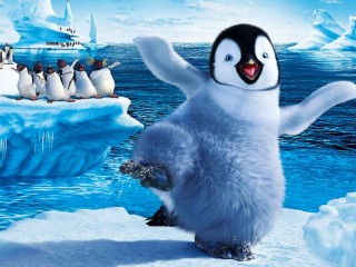 Jigsaw Puzzle «Penguins on the ice»
