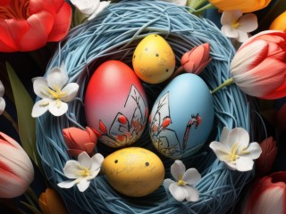 Пазл «Easter eggs»