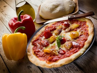 Jigsaw Puzzle «Pizza with pepper»