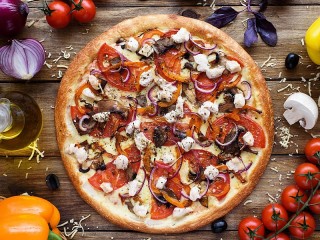 Пазл «Пицца с томатами»