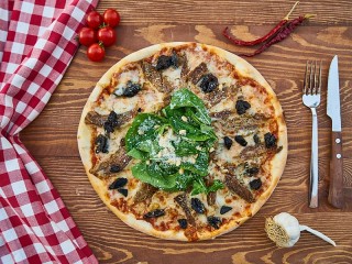 Пазл «Пицца с зеленью»