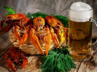 Пазл «Beer and crayfish»