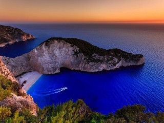 Пазл «Пляж в Греции. Закат»