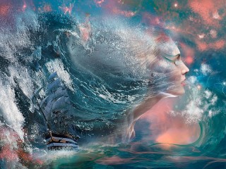 Jigsaw Puzzle «Under the raging wave»