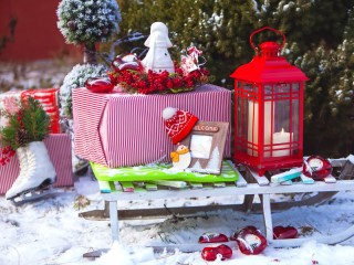Jigsaw Puzzle «Sled gifts»