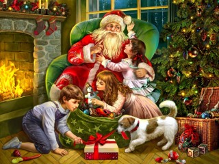 Пазл «Подарки от Деда Мороза»
