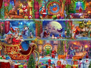 Puzzle «Gifts from Santa Claus»