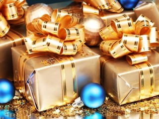 Jigsaw Puzzle «Gifts in gold»