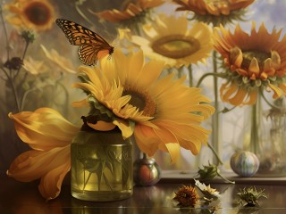 Zagadka «Sunflowers»