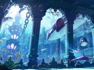 Puzzle «Underwater city»