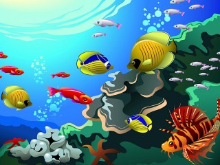 Rompecabezas «Underwater world»