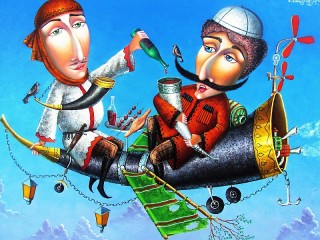 Jigsaw Puzzle «Flying party»