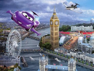 Jigsaw Puzzle «Flying over London»
