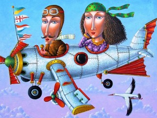 Jigsaw Puzzle «Flying together»