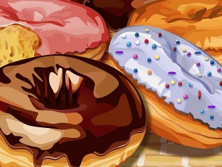Jigsaw Puzzle «Donuts»