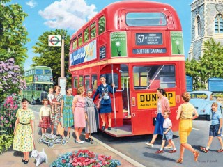 Jigsaw Puzzle «Board the bus»