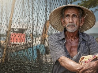 Rätsel «Elderly Fisherman»