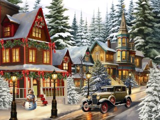 Puzzle «Holiday city»