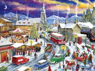 Jigsaw Puzzle «The holiday rush»