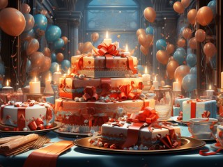 Rompecabezas «Birthday cake»