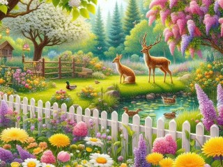 Quebra-cabeça «Beautiful garden»
