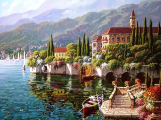 Jigsaw Puzzle «The boat pier»