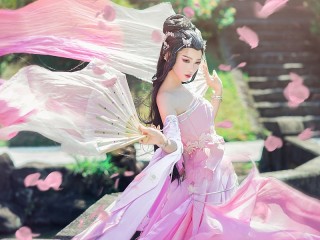 Jigsaw Puzzle «Princess fan»